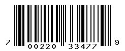 UPC barcode 700220334779