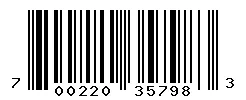 UPC barcode 700220357983
