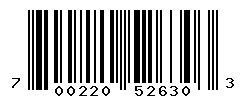 UPC barcode number 700220526303