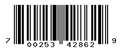 UPC barcode number 700253428629