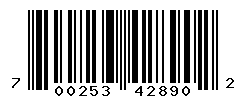 UPC barcode number 700253428902