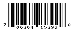 700304153920 barcode