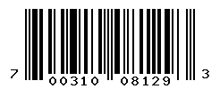 UPC barcode number 700310081293