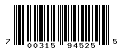 UPC barcode number 700315945255