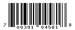 upc 700391045818 barcode image