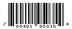 UPC barcode number 700401950354