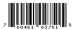 UPC barcode number 700461027515