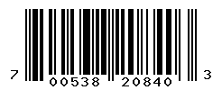 UPC barcode number 700538208403