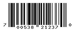 UPC barcode number 700538212370