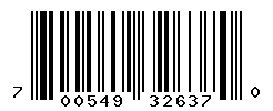 UPC barcode number 700549326370