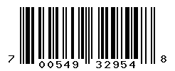 UPC barcode number 700549329548