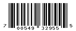 UPC barcode number 700549329555