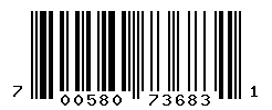 UPC barcode number 700580736831