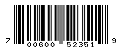 UPC barcode number 700600523519