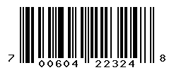 UPC barcode number 700604223248