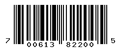 UPC barcode number 700613822005