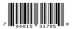 UPC barcode number 700615317950