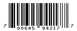 UPC barcode number 700645942177