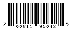 UPC barcode number 700811950425