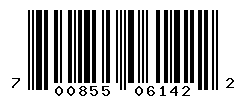UPC barcode number 700855061422