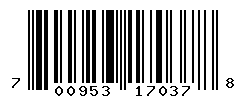UPC barcode number 700953170378
