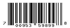 UPC barcode number 700953598998