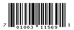 UPC barcode number 701003115691