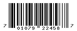 UPC barcode number 701079224587