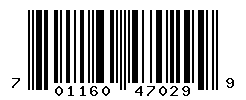 UPC barcode number 701160470299