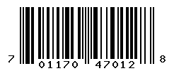 UPC barcode number 701170470128