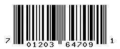 UPC barcode 701203647091