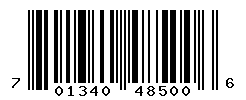 UPC barcode number 701340485006