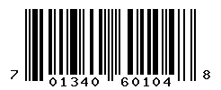 UPC barcode 701340601048