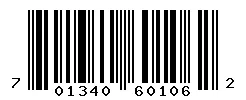 UPC barcode 701340601062