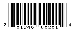 upc 701340602014 barcode image