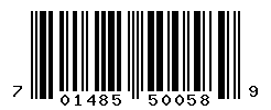 UPC barcode number 701485500589