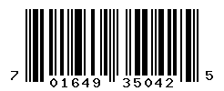 UPC barcode number 701649350425