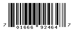 UPC barcode number 701666924647