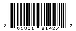 UPC barcode number 701851814272