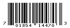 UPC barcode number 701854144703