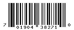 UPC barcode number 701904382710