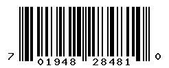 UPC 701948284810 barcode image