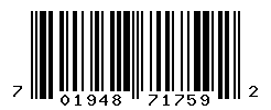 UPC barcode number 701948717592