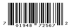 UPC barcode number 701948725672