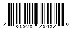 UPC barcode number 701980794070