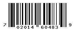 UPC barcode number 702014604839