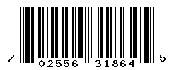 UPC barcode number 702556318645