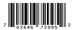 UPC barcode number 702646720952