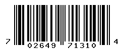 upc 702649713104 barcode image