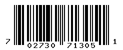 UPC barcode number 702730713051